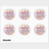 Geloof in jezelf ronde sticker (Vel)
