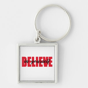 Geloof in jezelf sleutelhanger