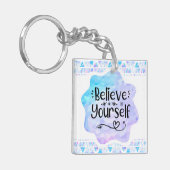 Geloof in jezelf sleutelhanger (Voorkant Links)