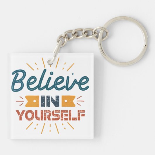 Geloof in jezelf sleutelhanger (Achterkant)