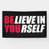 Geloof in jezelf spandoek (Horizontaal)
