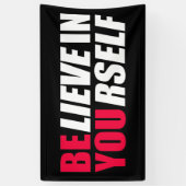 Geloof in jezelf spandoek (Verticaal)