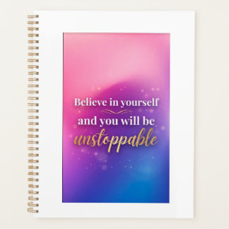 Geloof In Jezelf Spiraal Notebook Planner