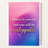 Geloof In Jezelf Spiraal Notebook Planner (Achterkant)