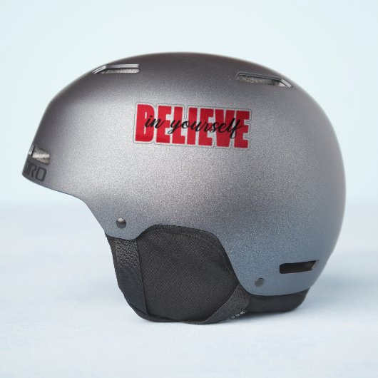 Geloof in jezelf sticker (Helm Zijkant)