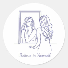 Geloof in jezelf – Sticker verheffen