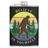 Geloof in jezelf |  Sunset Bigfoot Heupfles (Voorkant)