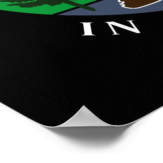 Geloof in jezelf |  Sunset Bigfoot Poster (Hoek)