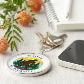 Geloof in jezelf | Sunset Bigfoot Sleutelhanger (Zijkant)