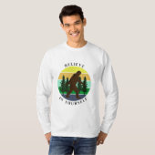 Geloof in jezelf |  Sunset Bigfoot T-shirt (Voorkant volledig)