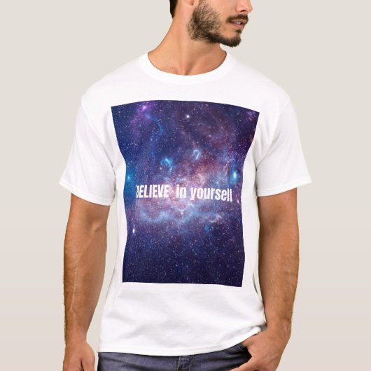 Geloof in jezelf t-shirt (Voorkant)