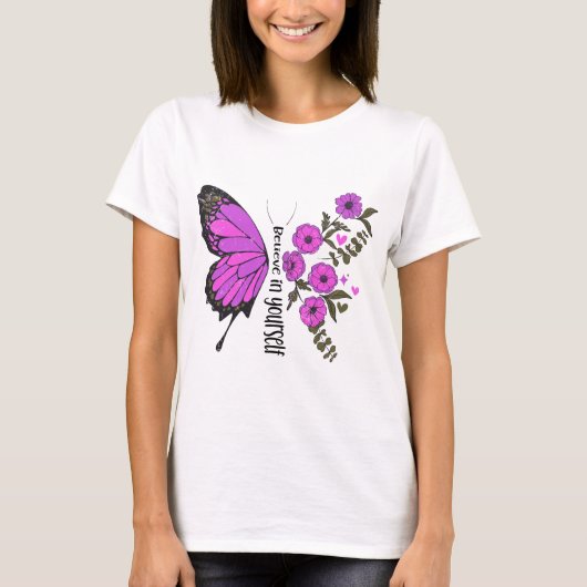 Geloof in jezelf t-shirt (Voorkant)
