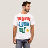 geloof in jezelf t-shirt (Voorkant volledig)