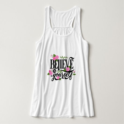 Geloof in jezelf tanktop (Design voorkant)