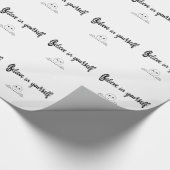 Geloof in jezelf tekst en afbeelding cadeaupapier (Hoek)
