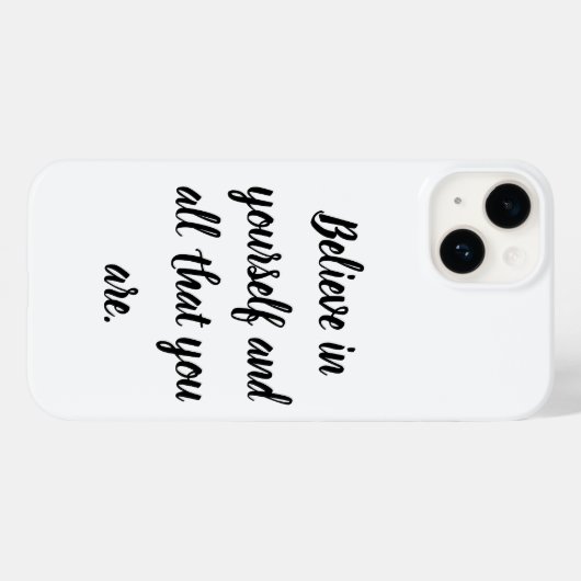 "Geloof in jezelf  telefoonhoesje - Ins Case-Mate iPhone Case (Achterkant (horizontaal))