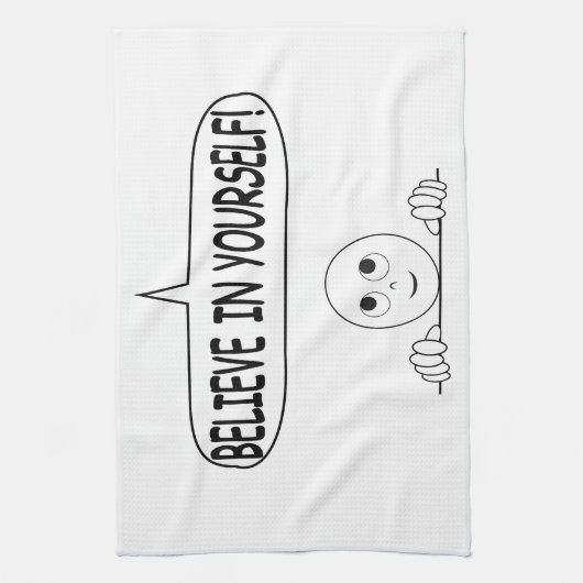 Geloof in jezelf theedoek (Verticaal)
