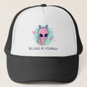 Geloof In Jezelf Truckerhoed Trucker Pet (Voorkant)