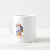 Geloof in jezelf Unicorn Koffiemok (Voorkant links)
