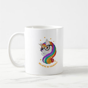 Geloof in jezelf Unicorn Koffiemok