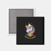 Geloof in jezelf Unicorn Magneet (Voorkant / Achterkant)