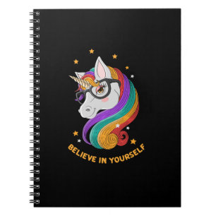 Geloof in jezelf Unicorn Notitieboek