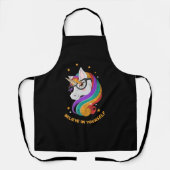 Geloof in jezelf Unicorn Schort (Voorkant)