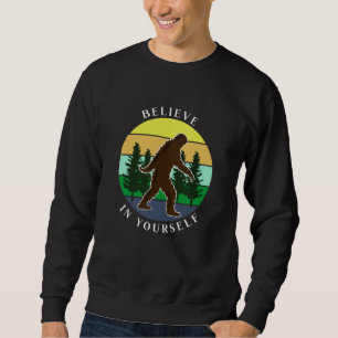 Geloof in jezelf Vintage Sunset Bigfoot Trui