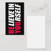 Geloof in jezelf visitekaartje (Voorkant / Achterkant)
