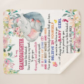 Geloof in jezelf, voor mijn kleindochter sherpa deken (Voorkant (horizontaal))