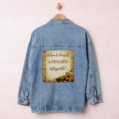 Geloof in jezelf Vrouwen Denim Blue Jean Jacket (Hangar)