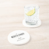 Geloof in jezelf zandsteen onderzetter (Zijkant)