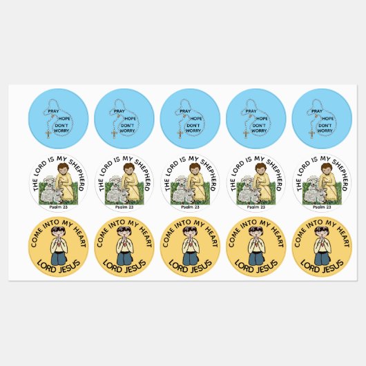 Geloof in Jezus Labels (Vel)