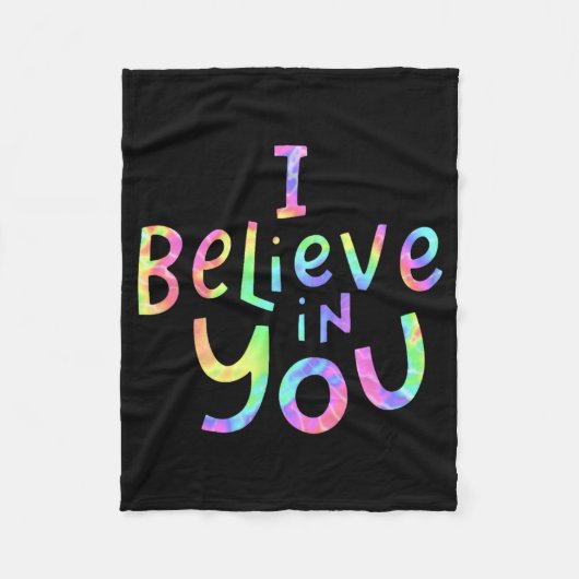 Geloof in jou - Leraren Test Dag Idee 2 Fleece Deken (Voorkant)