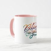 Geloof in jou mok (Voorkant links)