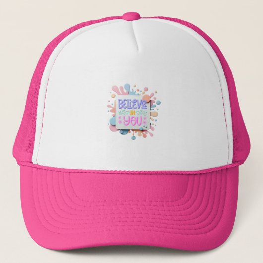 Geloof in jou trucker pet (Voorkant)