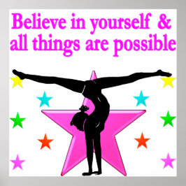 GELOOF IN JULLIE GYMNASTIEK POSTER