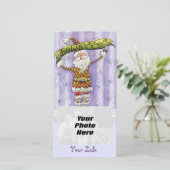 Geloof in kerstkaarten feestdagenkaart (Staand voorkant)