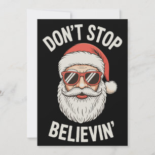 Geloof in Kerstman Niet Op Funge Kerstvakantie Feestdagenkaart