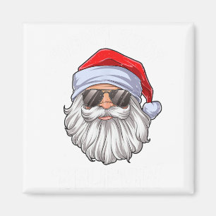 Geloof in Kerstman Niet Stoppen Leuk Kerst Kindere Magneet