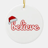 Geloof in Kerstmis Keramisch Ornament (Voorkant)