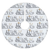 Geloof in Kerstmis Kerstboom Rok (Voorkant)