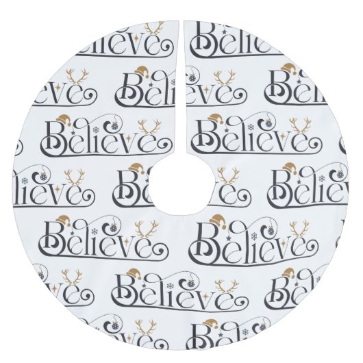 Geloof in Kerstmis Kerstboom Rok (Voorkant)