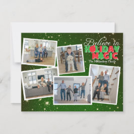 Geloof in Kerstmis Magie Foto Kaart