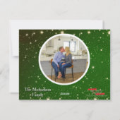 Geloof in Kerstmis Magie Fotokaart Feestdagenkaart (Achterkant)