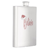 Geloof in Kerstmis met rode kerstmuts Flacon (Rechts)