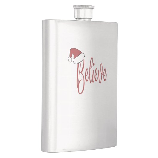 Geloof in Kerstmis met rode kerstmuts Flacon (Rechts)