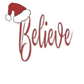 Geloof in Kerstmis met rode kerstmuts Magneet