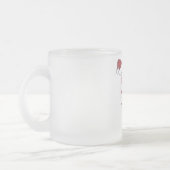 Geloof in Kerstmis met rode kerstmuts Matglas Koffiemok (Links)