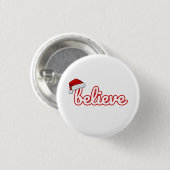 Geloof in Kerstmis Ronde Button 3,2 Cm (Voorkant /achterkant)